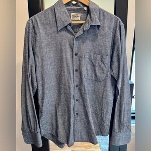 Men's Jean Button Up Shirt